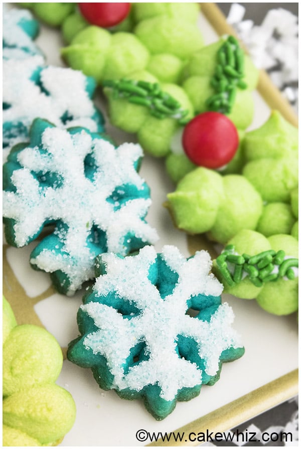 Classic Spritz Cookies Recipe- Snowflake Cookies 2