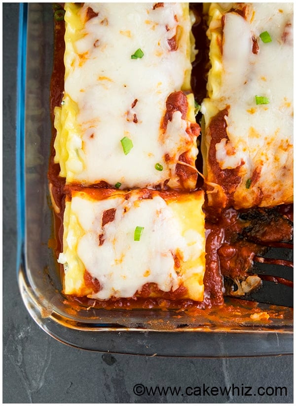 Spinach Lasagna Rolls Recipe (Spinach Lasagna Roll Ups) 5