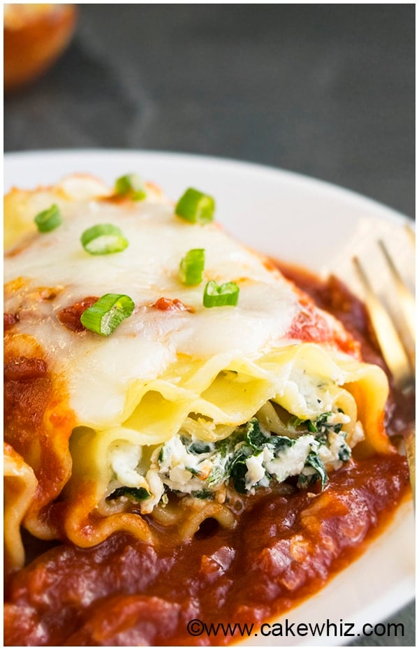 Spinach Lasagna Rolls Recipe (Spinach Lasagna Roll Ups) 8