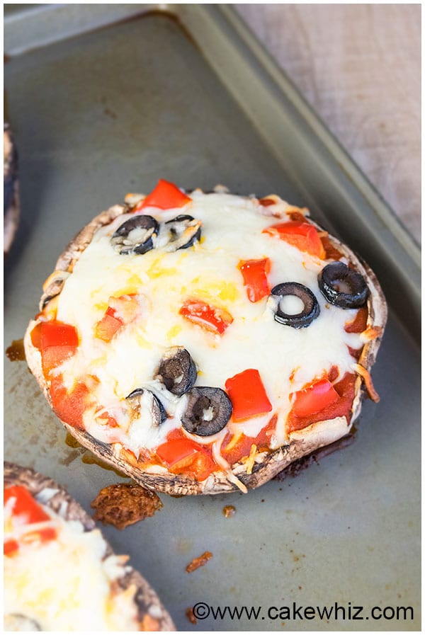Portobello Mushroom Pizza Recipe (Low Carb Dinner) 4