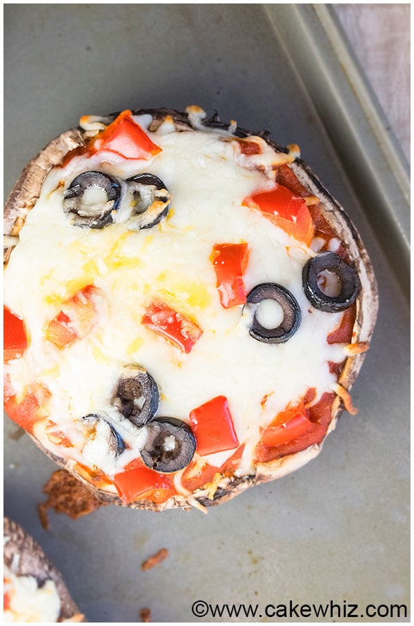 Portobello Mushroom Pizza Recipe (Low Carb Dinner) 5