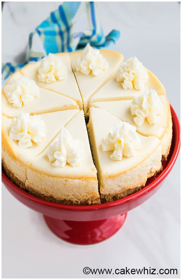 New York Cheesecake Recipe {No Water Bath} CakeWhiz