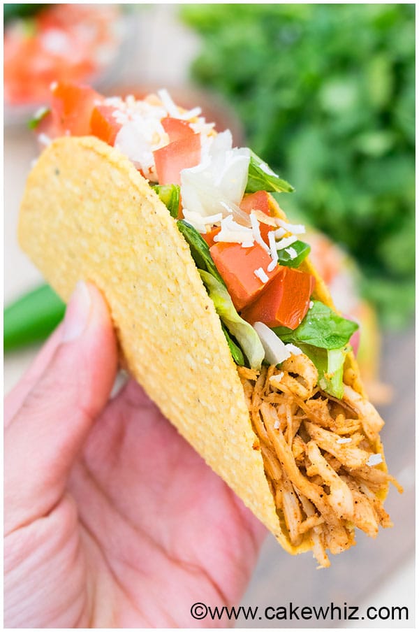 Shredded Chicken Tacos - CakeWhiz