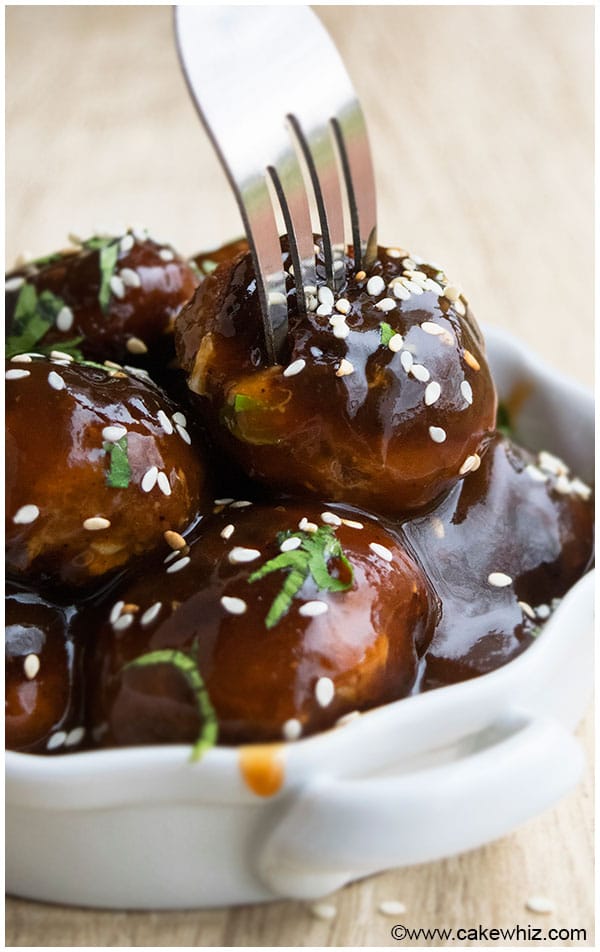 Sweet and Spicy Korean Meatballs Recipe