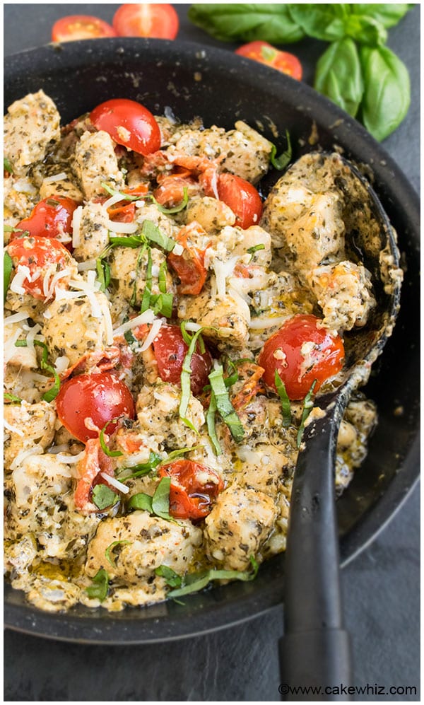 Pesto Chicken Recipe- Easy Dinner Idea