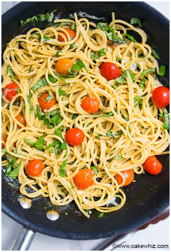 Quick and Easy Tomato Basil Pasta Recipe (30 Minute Dinner)