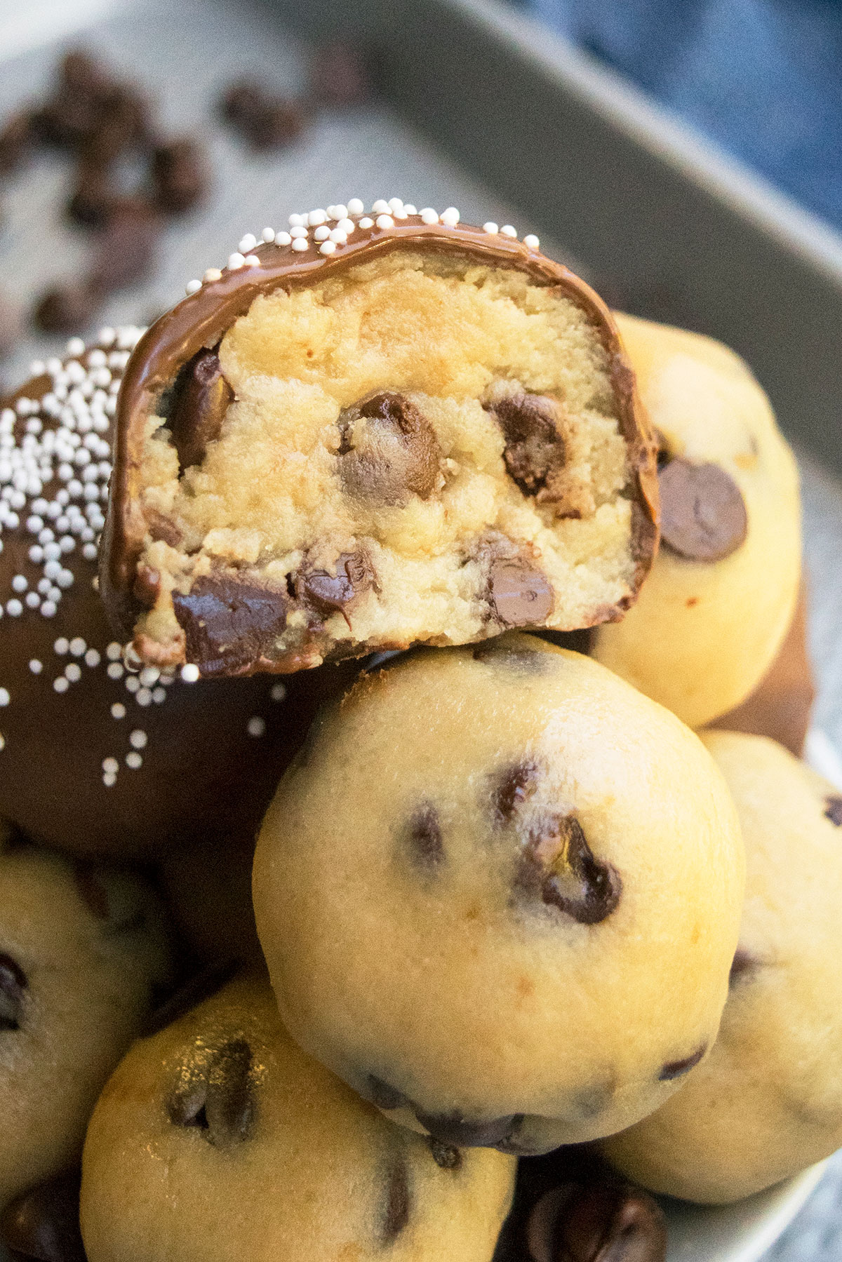 Closeup Shot of Partially Eaten Candy.