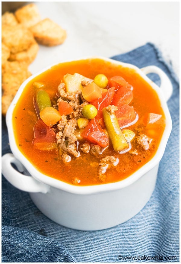 Hamburger Soup Recipe- Quick and Easy Dinner