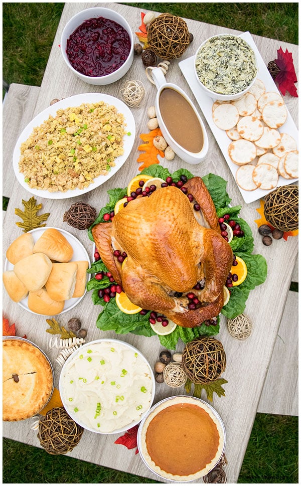 Quick, easy and helpful tips for hosting Thanksgiving Dinner party. Everything you need to know about the turkey, sides and desserts to make it successful!
