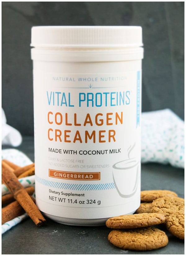 Container of Vital Proteins Collagen Creamer. 