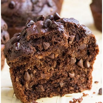 Easy Healthy Double Chocolate Muffins Recipe
