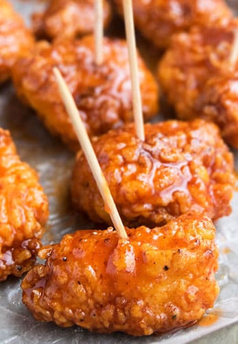 Baked Honey Sriracha Chicken Bites