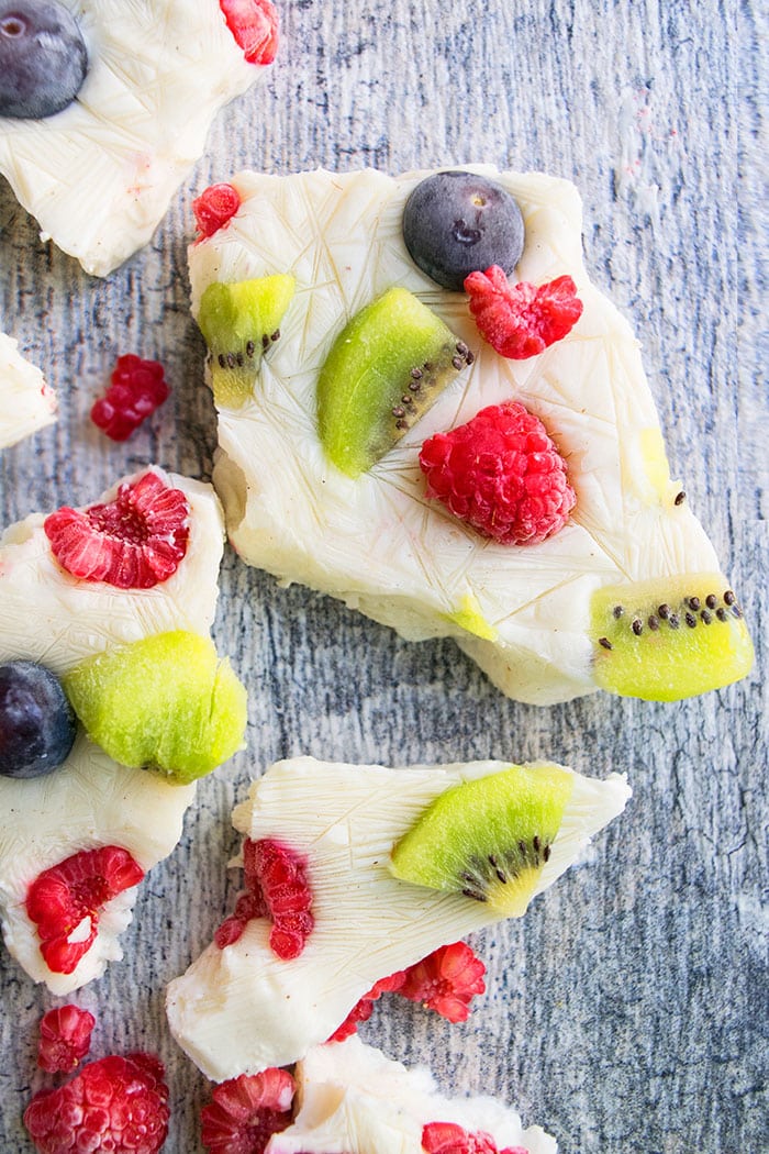 Greek Yogurt Bark With Fruits