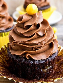 Mocha Cupcakes With Espresso Buttercream Frosting