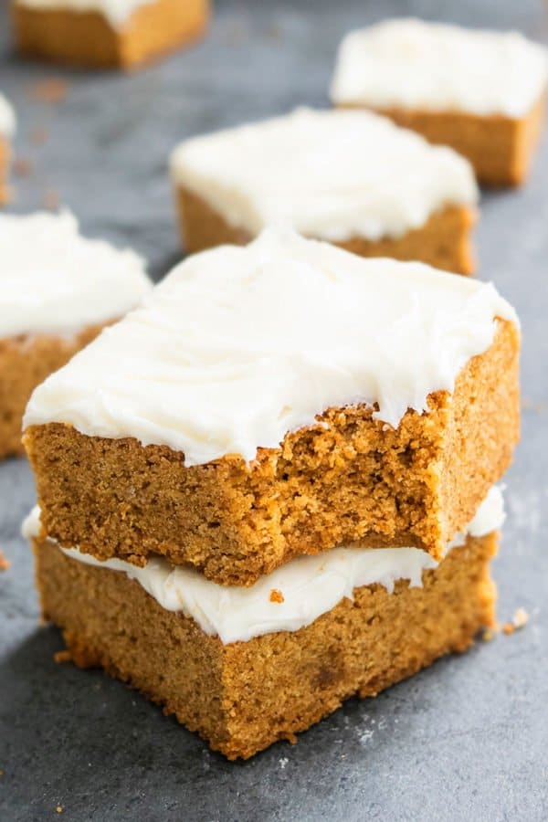 Pumpkin Bars with Cream Cheese Frosting - CakeWhiz