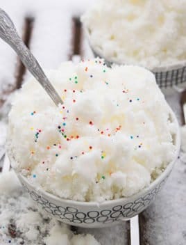 Easy Snow Ice Cream Recipe (3 Ingredients)
