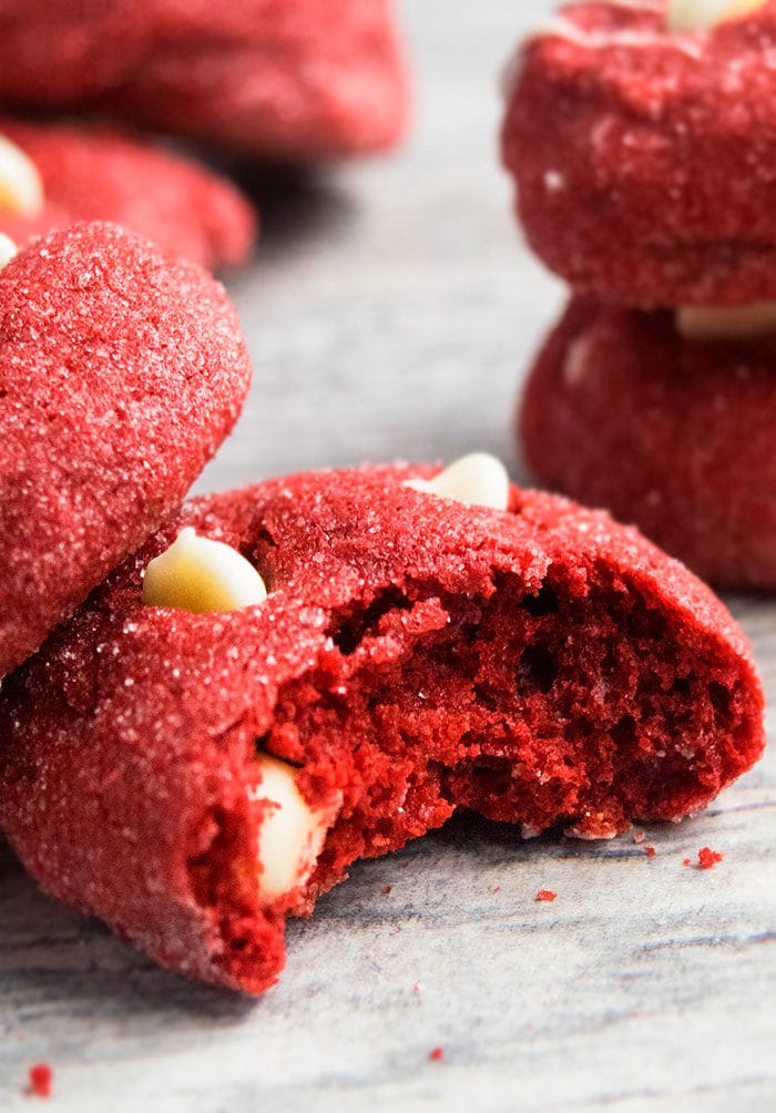 Easy Red Velvet Cookies with White Chocolate Chips