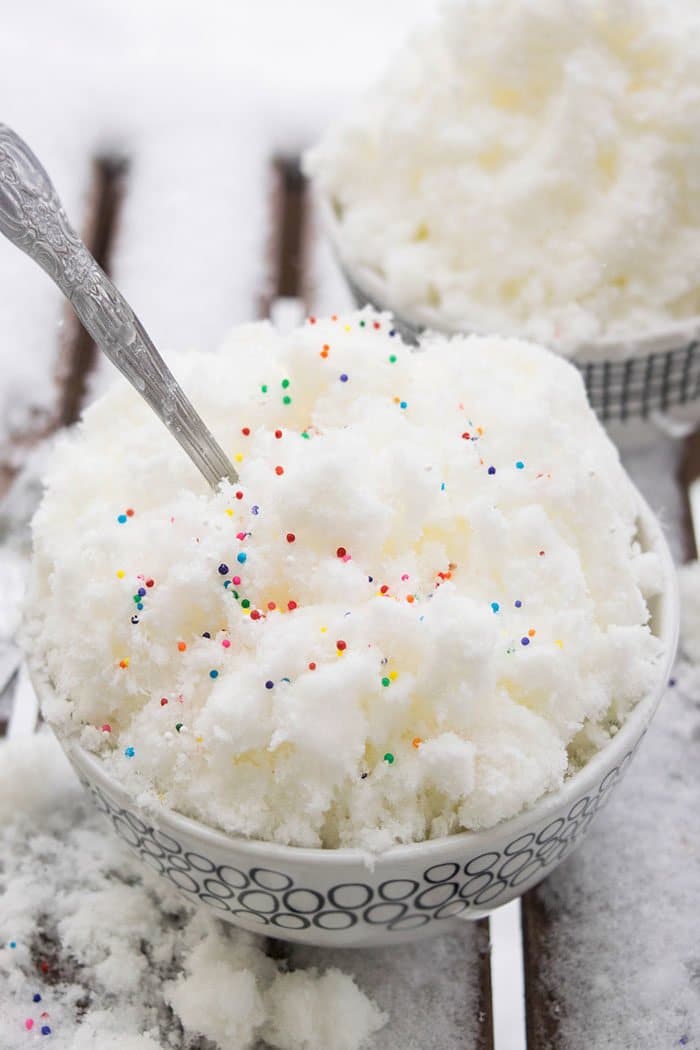 Homemade snow ice cream sale