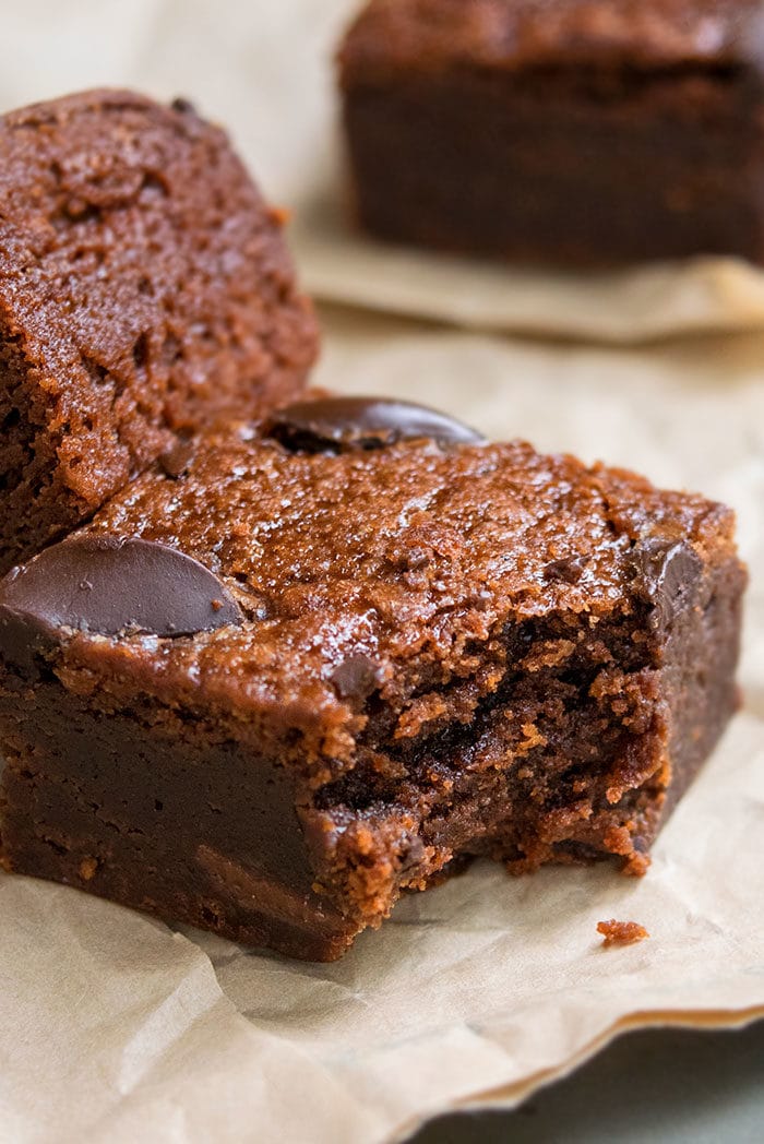 brownies made with black beans