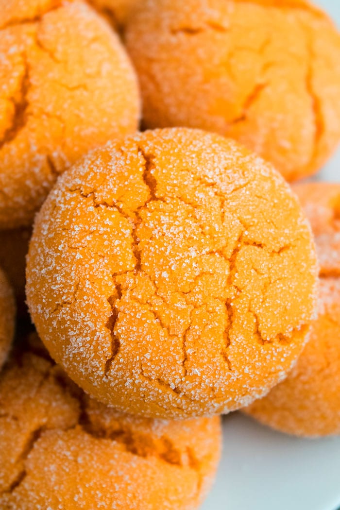 Orange Cookies {With Cake Mix} - CakeWhiz