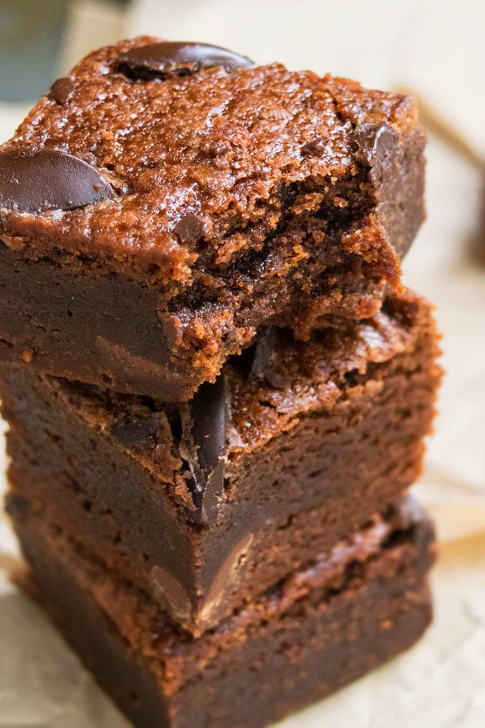 chocolate covered katie black bean brownies