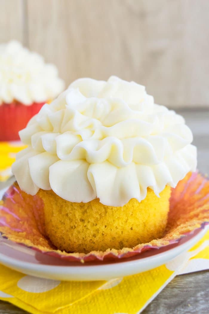 Lemon Cupcakes {With Cream Cheese Frosting} CakeWhiz