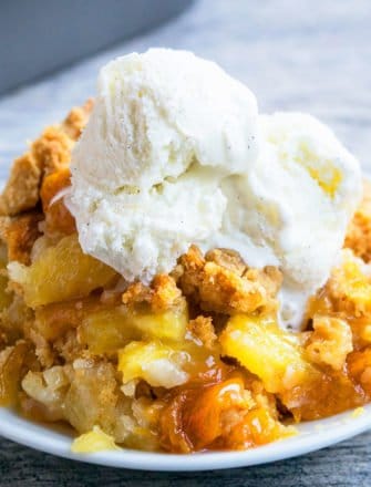 Peach Dump Cake (Peach Cobbler Dump Cake)