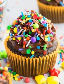 Birthday Cupcakes With Sprinkles