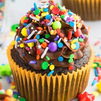 Birthday Cupcakes With Sprinkles