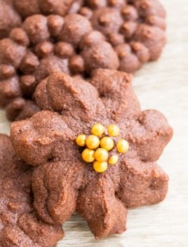 Easy Chocolate Spritz Cookies Recipe
