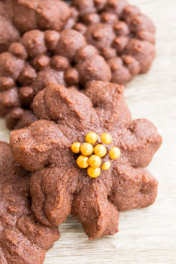 Chocolate Spritz Cookies - CakeWhiz