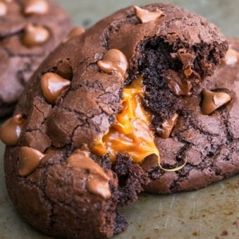 Chocolate Caramel Cookies Recipe
