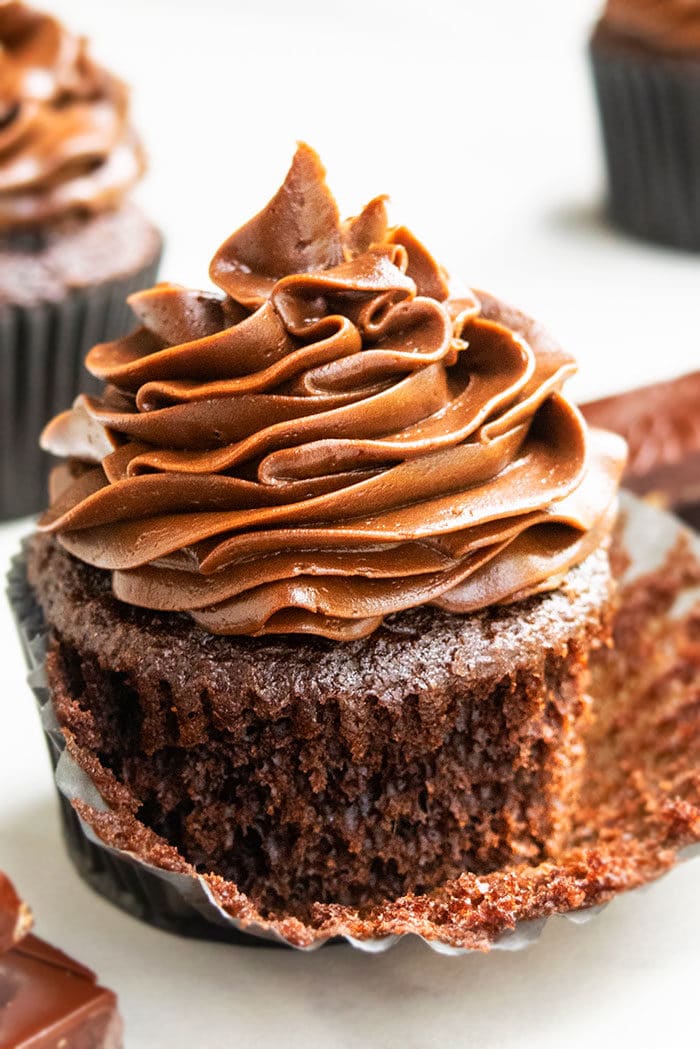 Chocolate Cupcakes with Chocolate Frosting