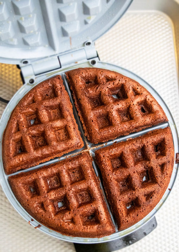 Chocolate Waffles {Cake Mix Waffles} CakeWhiz