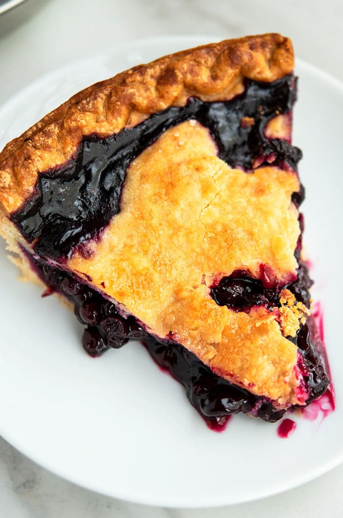 Homemade Blueberry Pie Slice