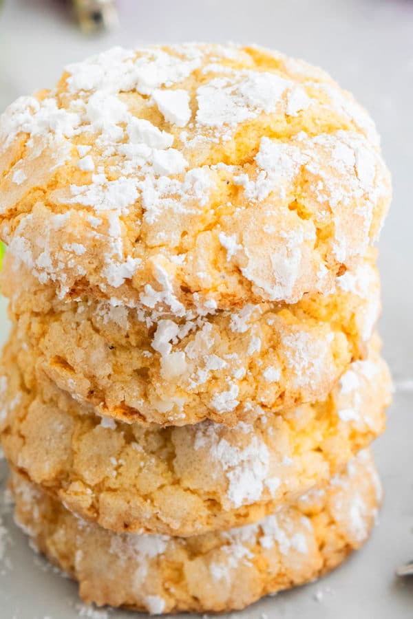 Gooey Butter Cookies {With Cake Mix} - CakeWhiz