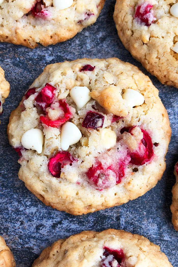 Soft and Chewy Cranberry White Chocolate Chip Cookies