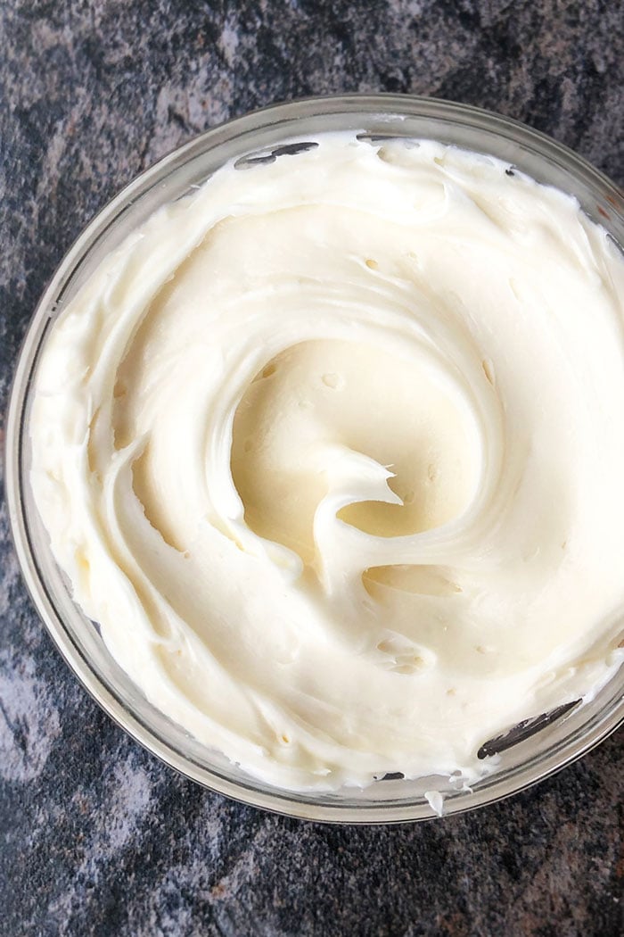 Bowl of Sugar Cookie Buttercream Frosting