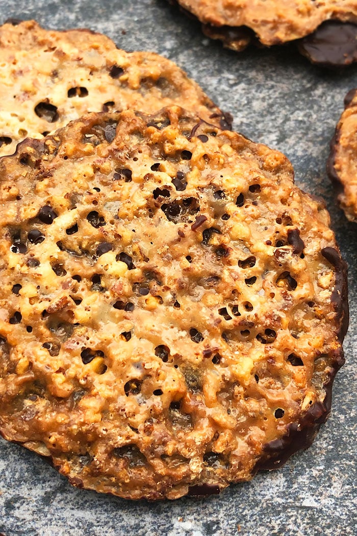 Almond Lace Cookies