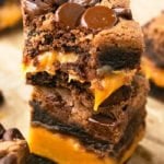 Easy Caramel Brownies Recipe (With Brownie Mix)