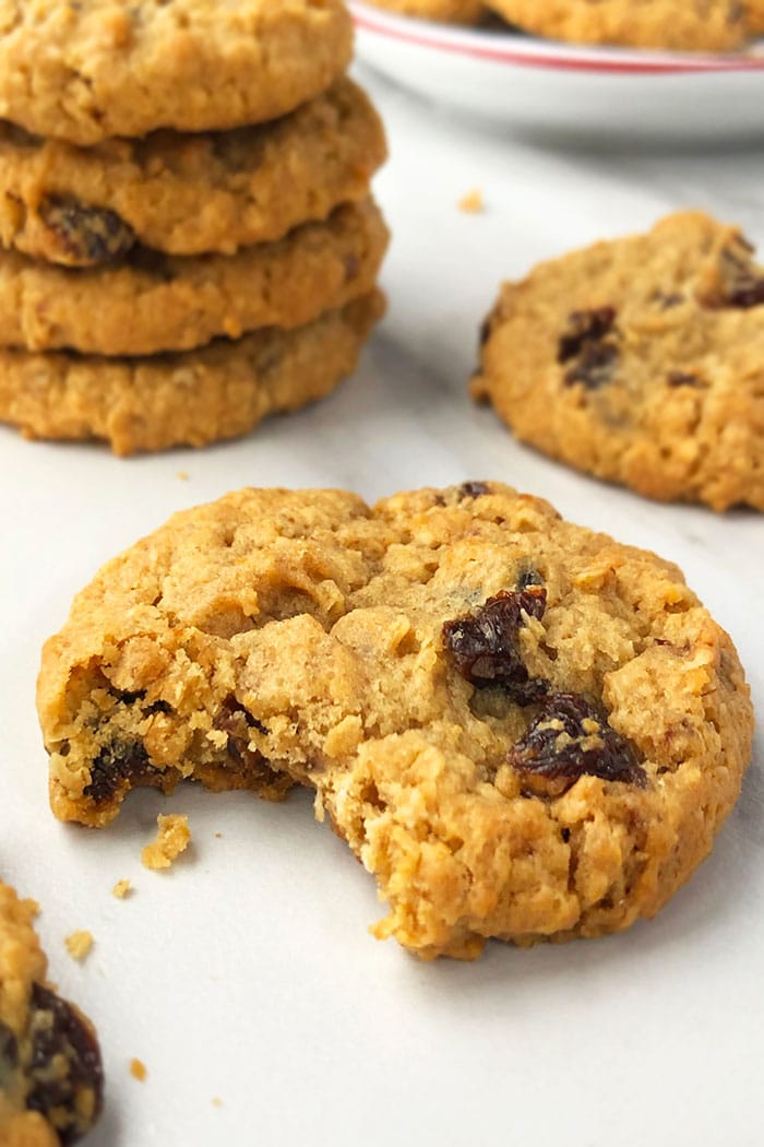 Classic Oatmeal Raisin Cookies with a Bite