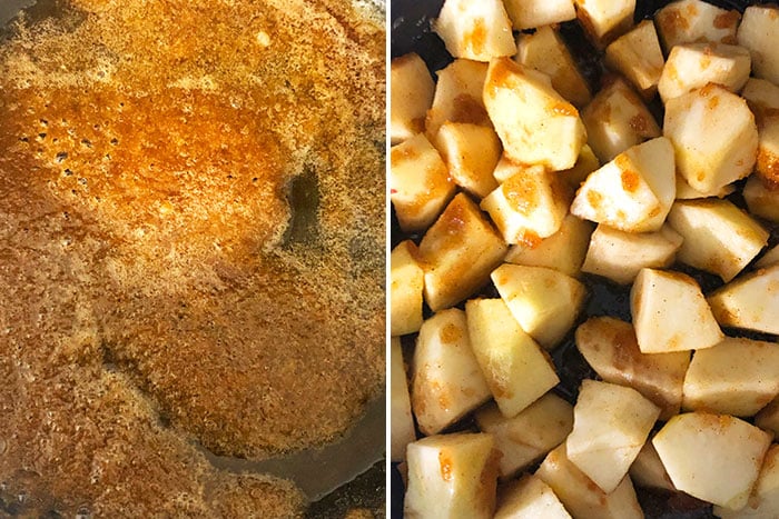 How to Make Stovetop Cinnamon Apples- Step By Step Instructions Collage