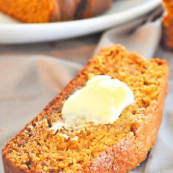 Old Fashioned Homemade Sweet Potato Bread with Butter