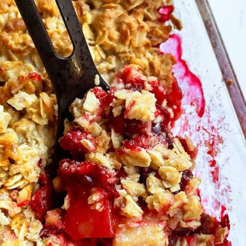 Apple Cranberry Crisp {Cranberry Crumble} - CakeWhiz