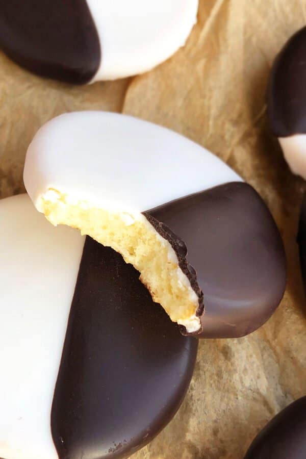 Black and White Cookies (Half Moon Cookies) CakeWhiz