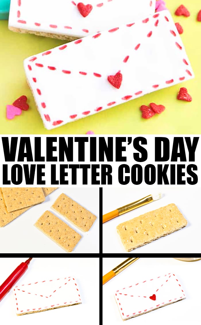 Collage Image With Step by Step Pictures on How to Make Love Letter Cookies