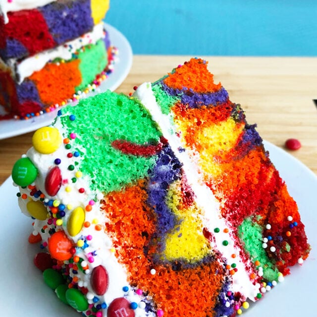 Easy Rainbow Cake {With Cake Mix} CakeWhiz