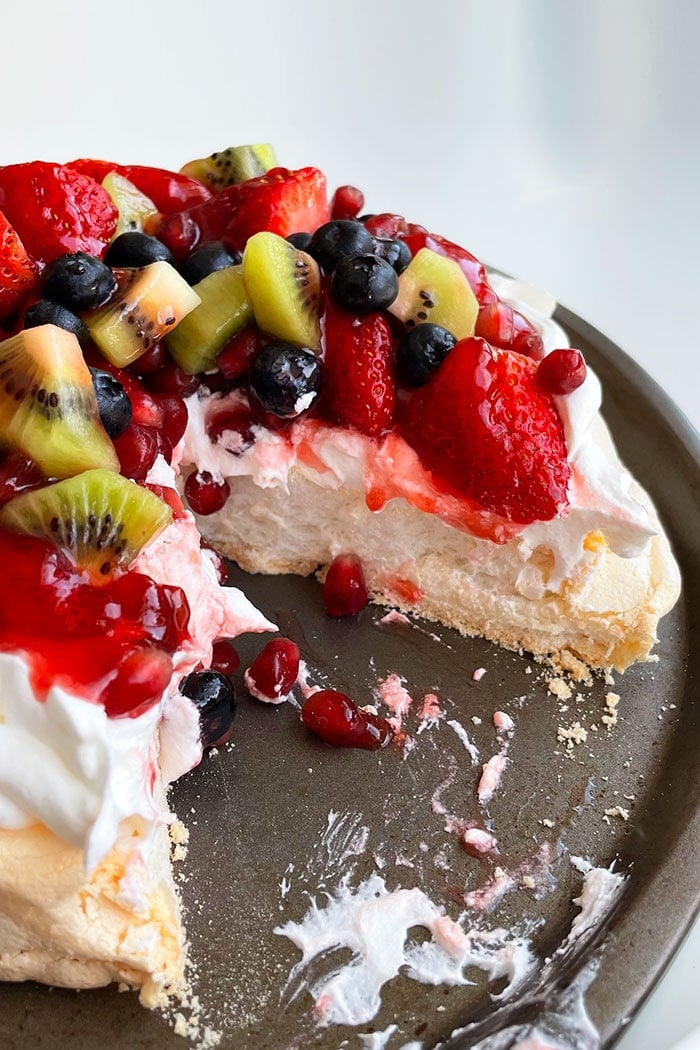 Best Summer Dessert with Meringue Base and Fruit Toppings