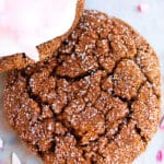 Easy Spicy Mexican Hot Chocolate Cookies on Marble Background