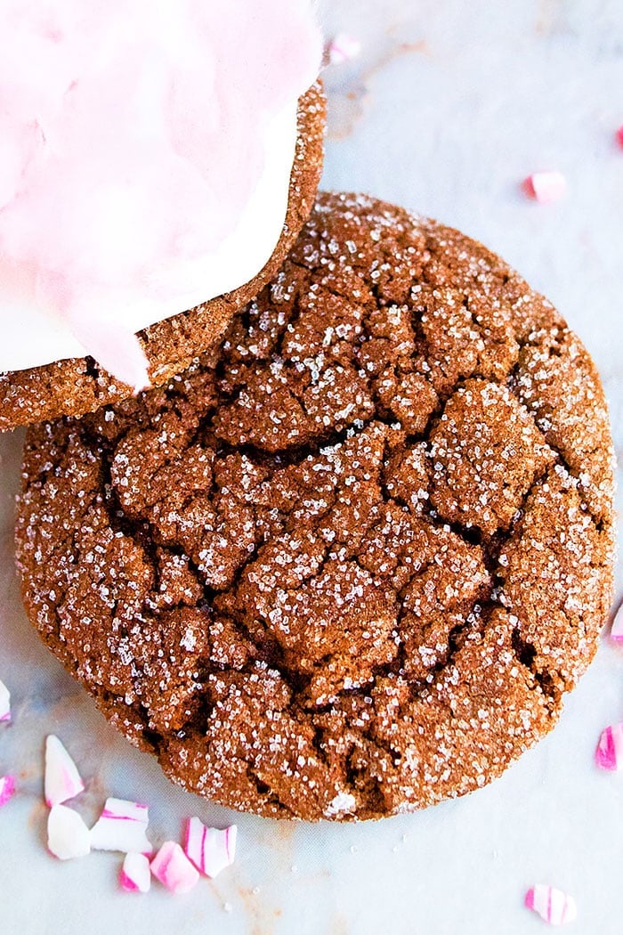 Easy Spicy Mexican Hot Chocolate Cookies on Marble Background 